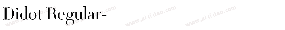 Didot Regular字体转换
